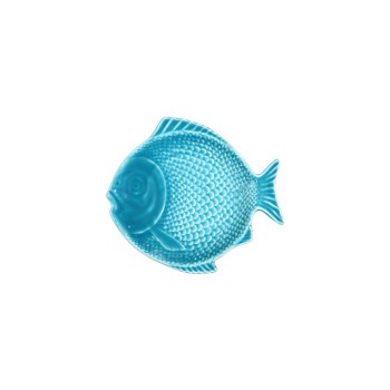 Sea Green Fish Ceramic Dessert Plates _16,5x15cm