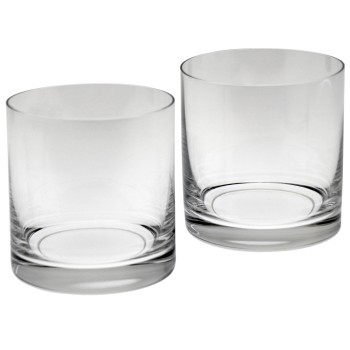 Set 6 Vasos Cristal Bohemia Whisky Bajos 41cl _ 9x9,5cm