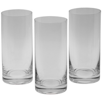 Set 6 Vasos Cristal Bohemia Whisky Alto 47cl En Caja Regalo _ø7x16cm