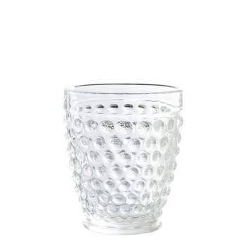 Set 6 Vasos Bajos Cristal Transparente 300ml "esferas" Ø9x10,5cm, Apto Lavavajillas