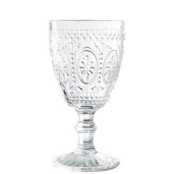 Coupes En Verre Transparent -fleurs- - 300ml Ø9x16,5cm, Apto Lavavajillas