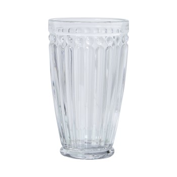 Transparent Glass Tall Glasses - 400ml Ø9x15cm, Apto Lavavajillas