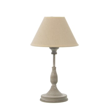 Lampada Da Tavola In Metallo Decapato + 92257, 1xe14, Max.40w- 20x20x36cm, Base: Ø12x22,5cm