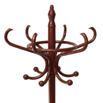 Portemanteau Sur Pied En Bois Noyer Ø53x186cm, Bois: Bouleau/peuplier