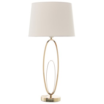 Lámpara Sobremesa Metal Dorado+92227 _ø28x59cm