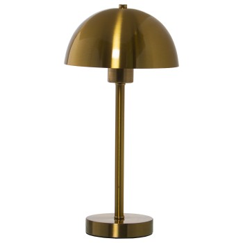 Lampe De Table En Métal - Bronze, 1xe27, Max.40w Non Incluse- Ø20x40cm