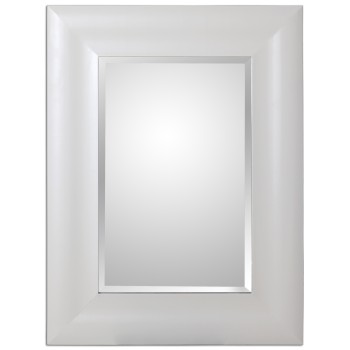 Specchio In Legno - Bianco