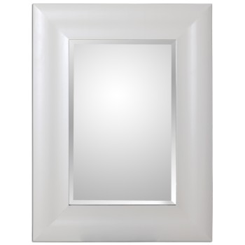 White Wooden Mirror- _60x2x80 Cm. Madera: Dm