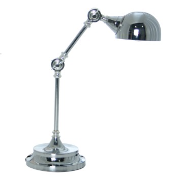 Lámpara Sobremesa Metal Cromado,1xe14, Max.25w No Incluida 35x15,5x45cm