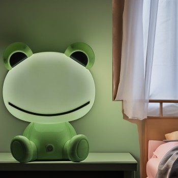 Lámpara Led Sobremesa Rana, Alimentación Usb 20x17x25cm, Abs+pp