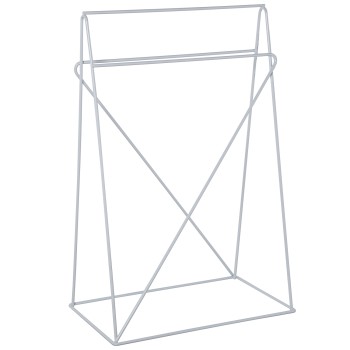 White Metal Table Stand 49x31x74cm