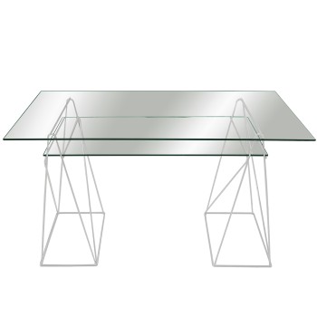 White Metal Table Stand 49x31x74cm