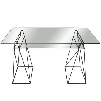 Black Metal Table Stand 49x30,5x74cm