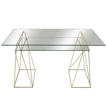 Golden Metal Table Stand 49x30,5x74cm