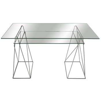 Supporti Per Tavoli In Metallo Cromato 49x30,5x74cm