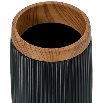 Black Acrylic Bathroom Tumbler Ø7x13cm